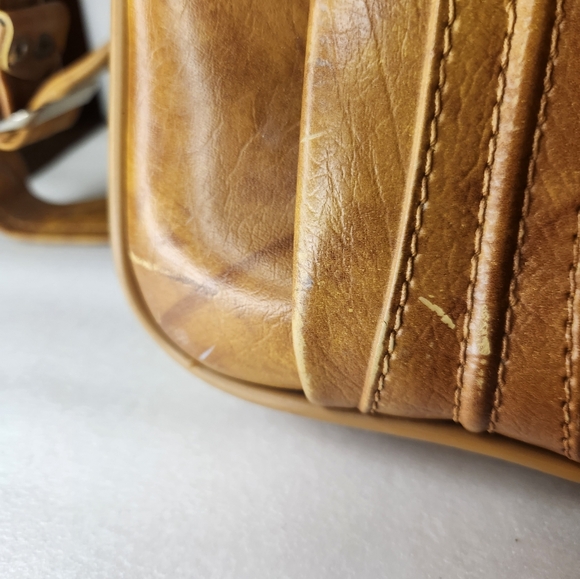 Vintage American Luggage Works Carry On Bag Leather Luggage 1975 - Picture 13 of 16